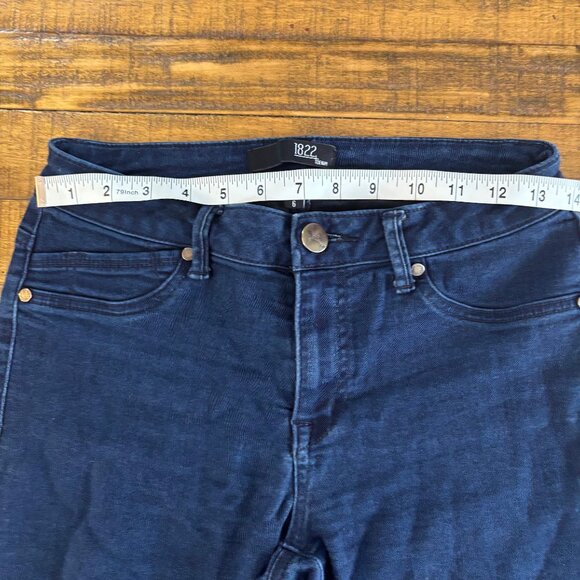 1822 Denim Skinny Jeans Women’s Size 6 Dark Wash Stretch - Picture 9 of 10